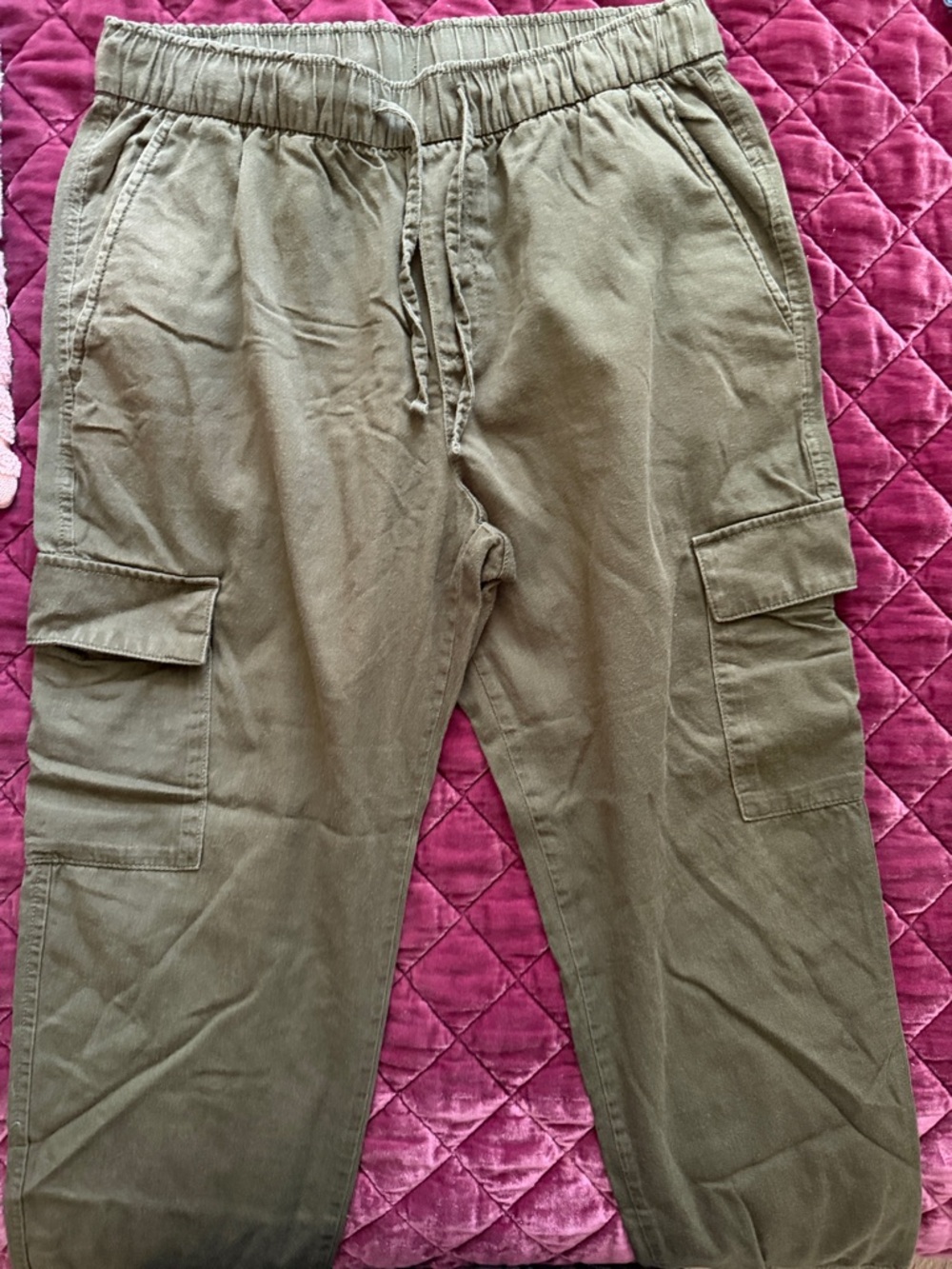 GAP Olive Green Cargo Joggers with Drawstring